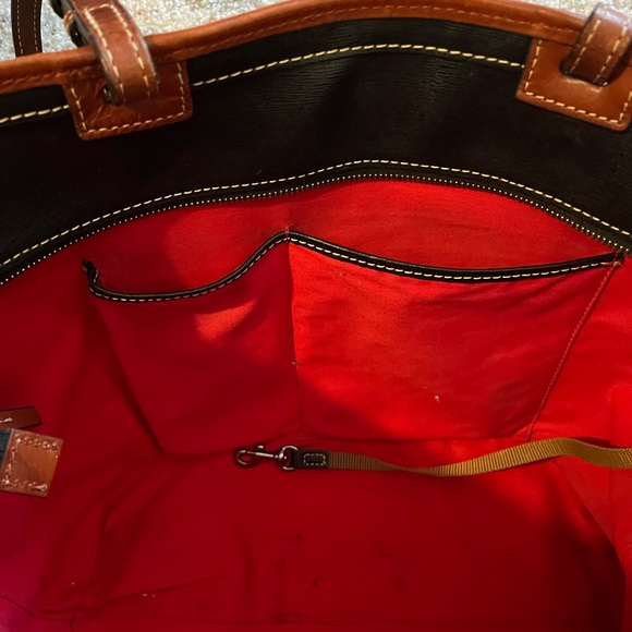 Dooney & Bourke Black Saffiano Leather Tote Bag - Picture 6 of 7